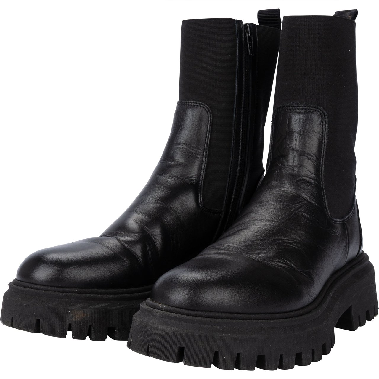 Moncler Moncler Black Chelsea Boots (37) Divers
