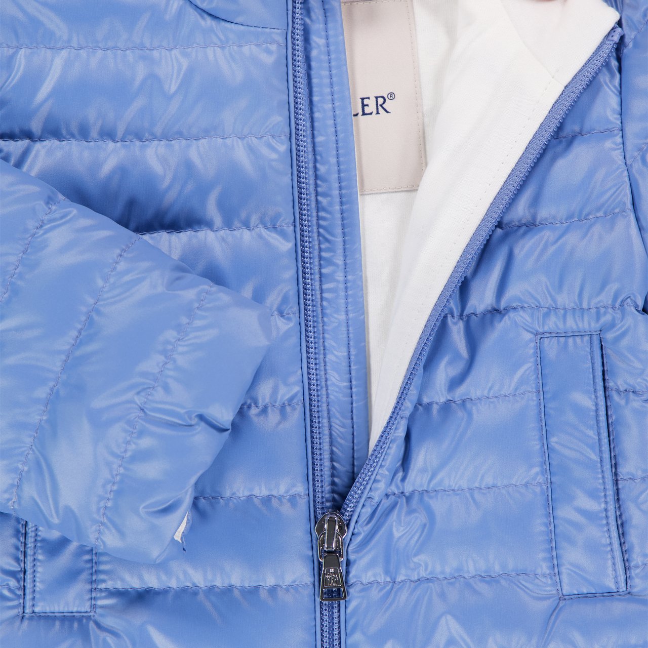 Moncler Moncler Kerem Baby Jongens Tussenjas In Licht Blauw Blauw