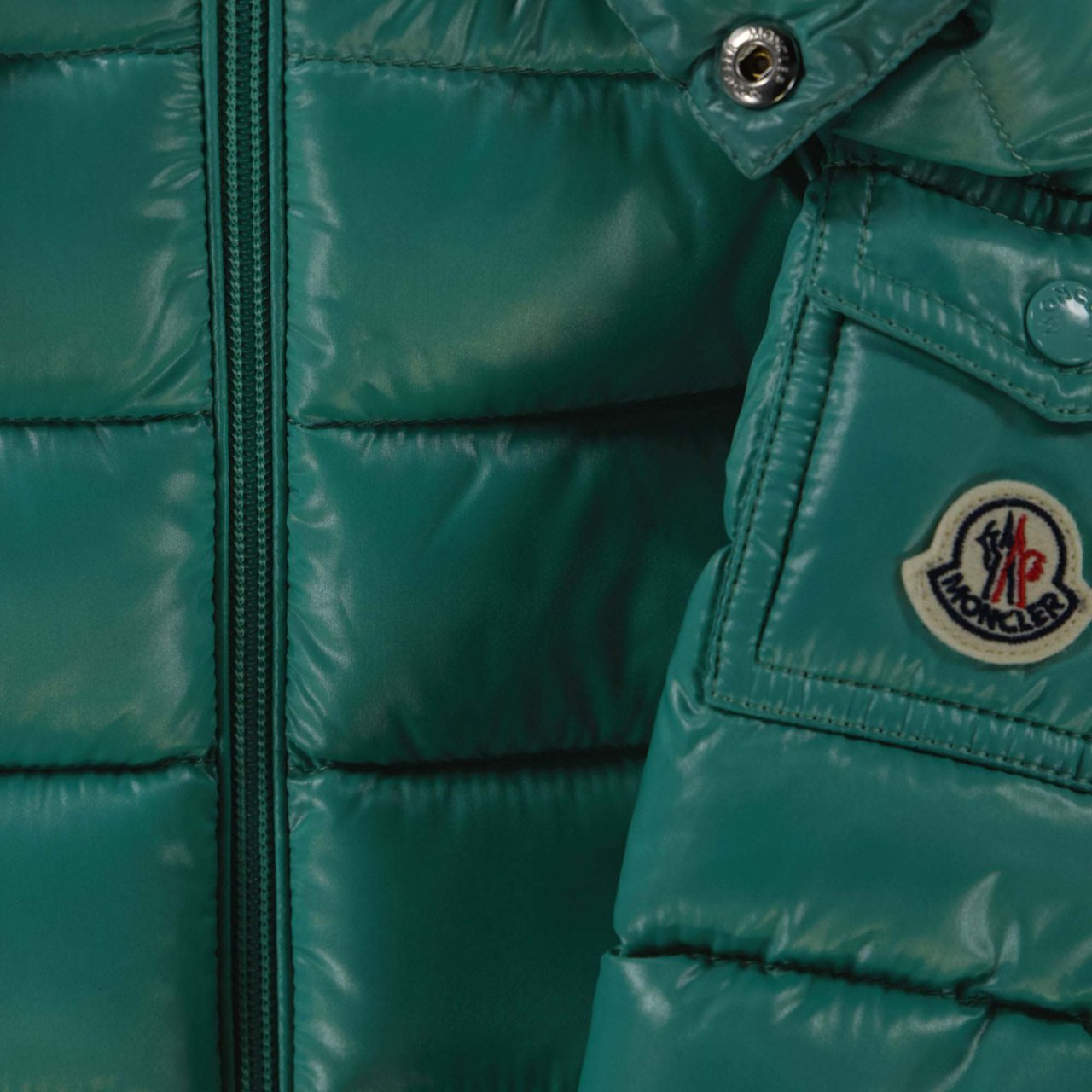 Moncler Moncler Maya Baby Jongens Winterjas In Mint Groen