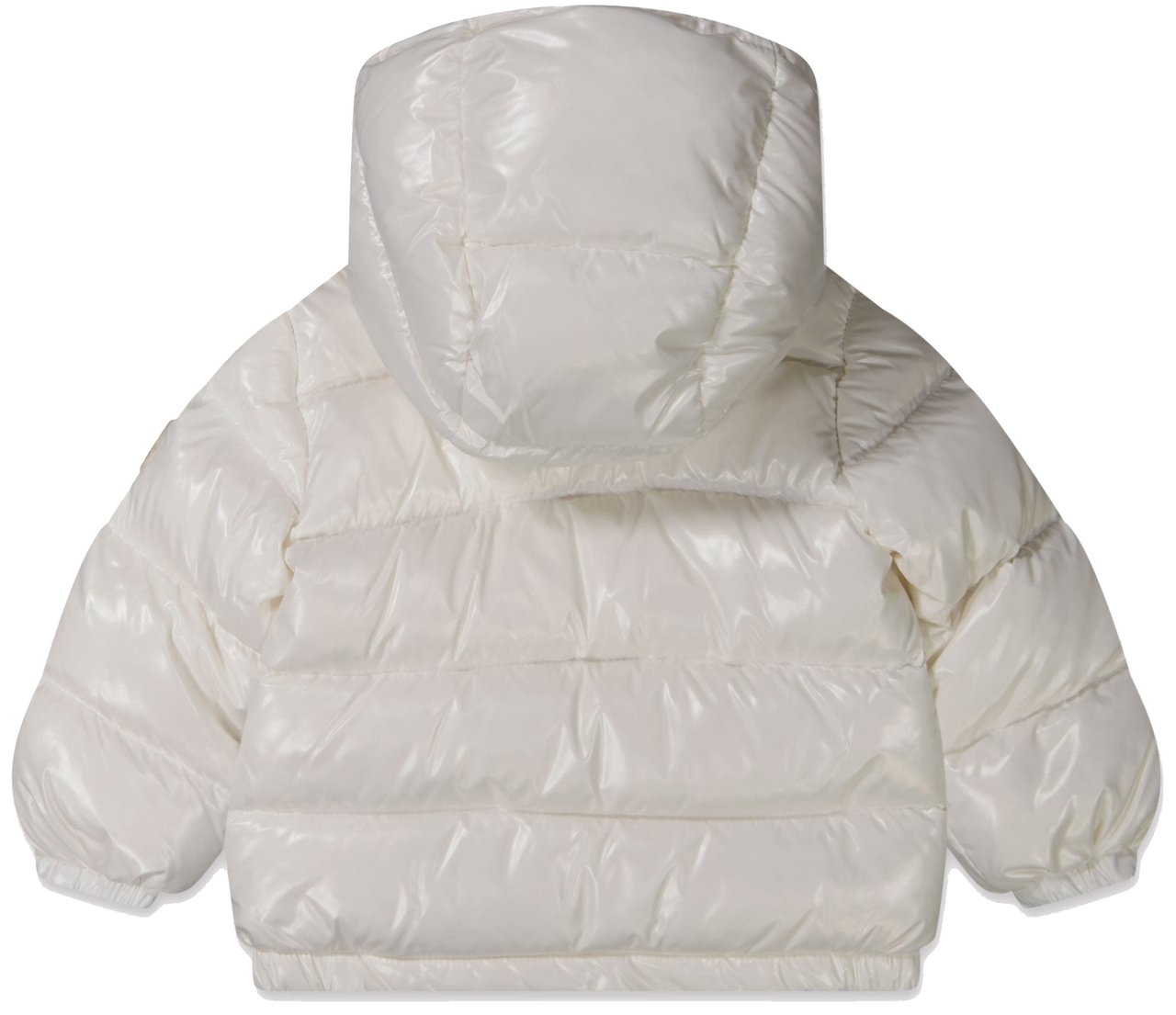Moncler Moncler New Aubert Baby Jongens Winterjas In Off White Wit