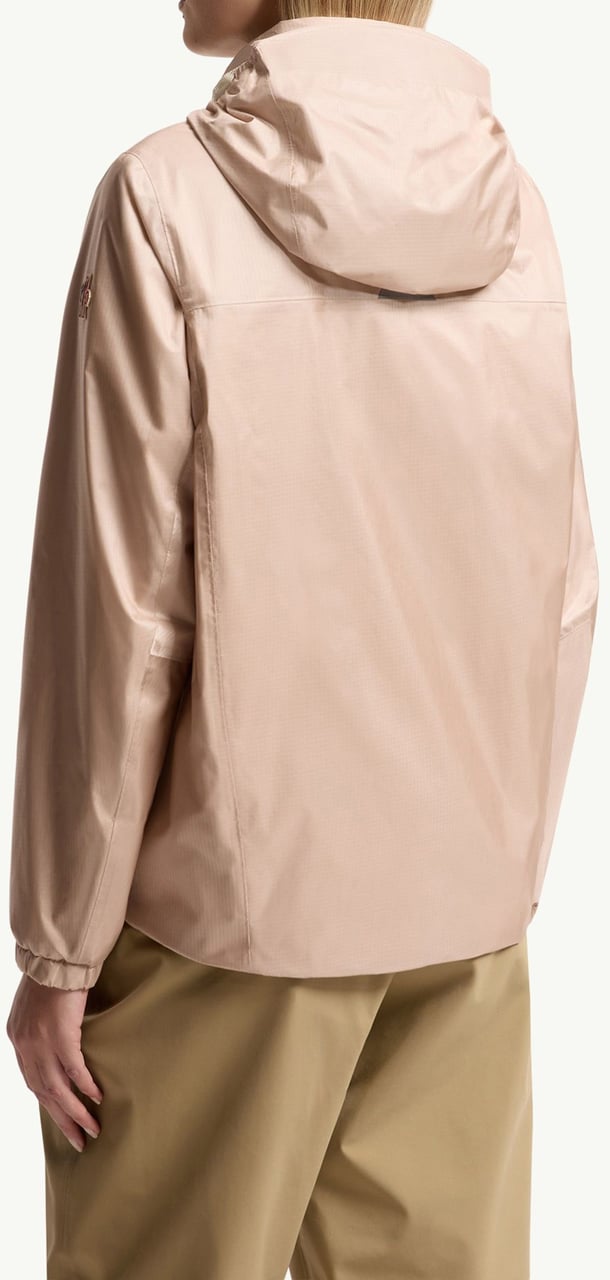 Moncler Neutral Fergana Hooded Casual Jacket Neutraal