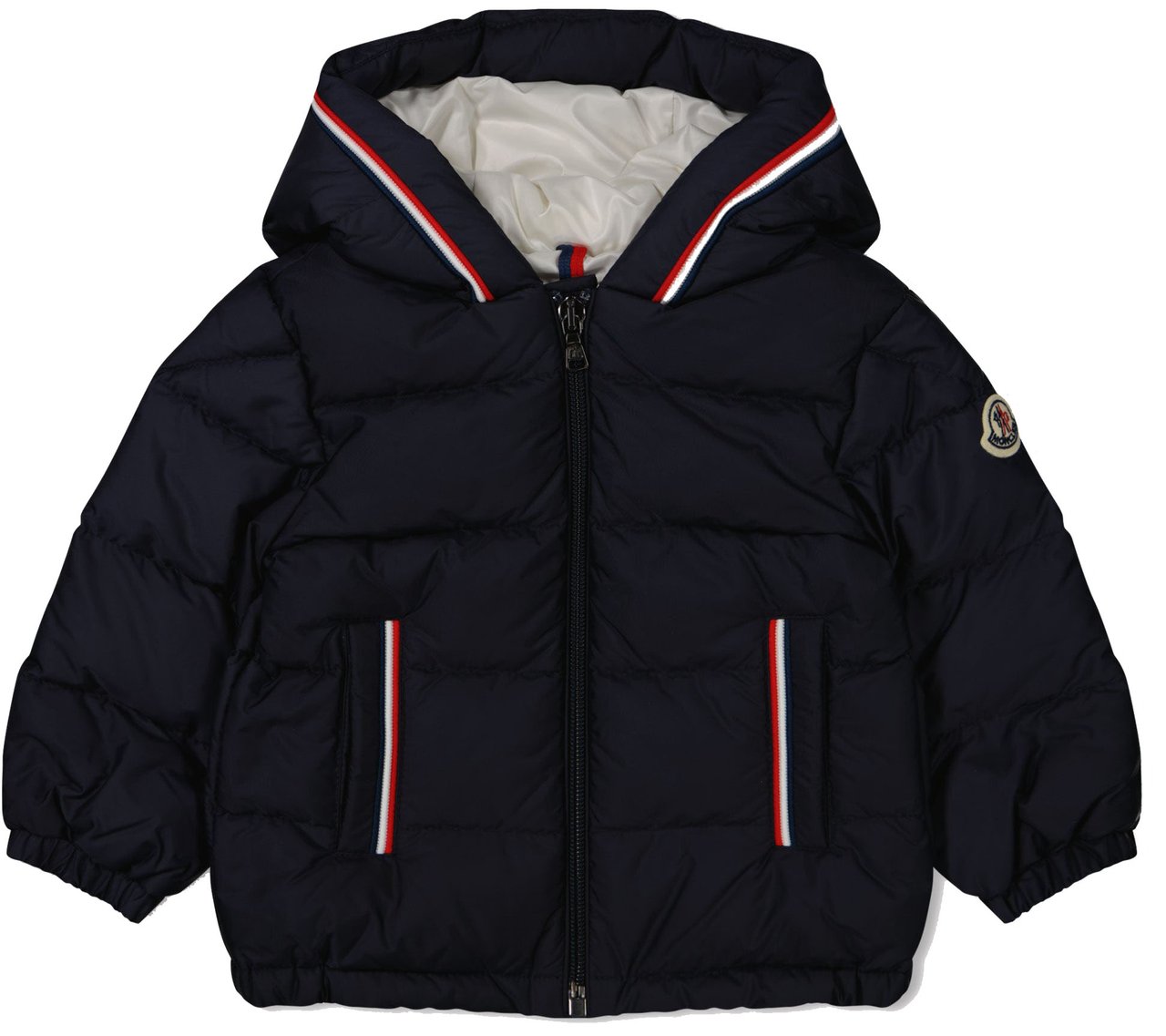 Moncler Moncler Merary Baby Jongens Winterjas In Navy Blauw
