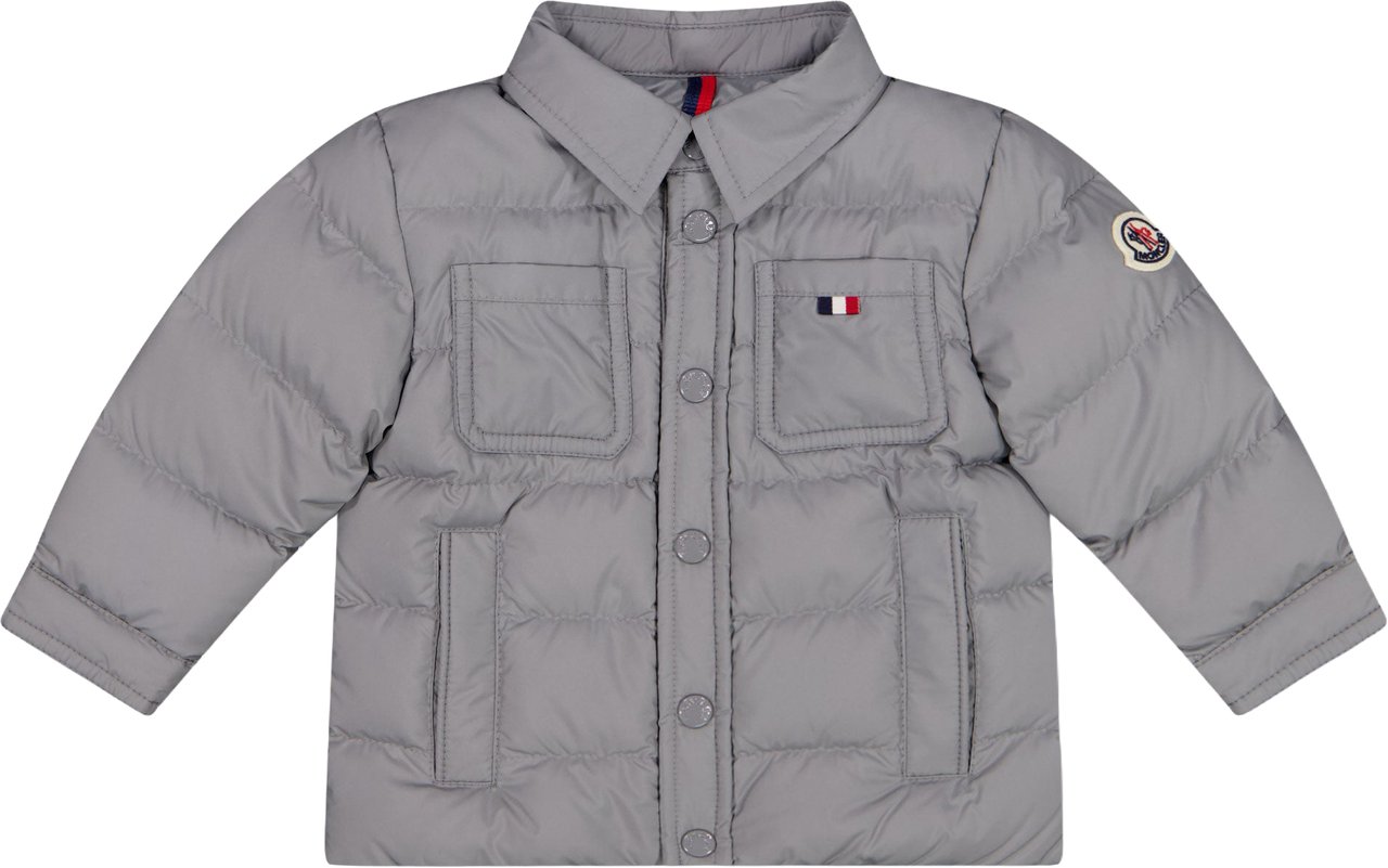 Moncler Kaelen Baby Jongens Winterjas In Grijs Grijs