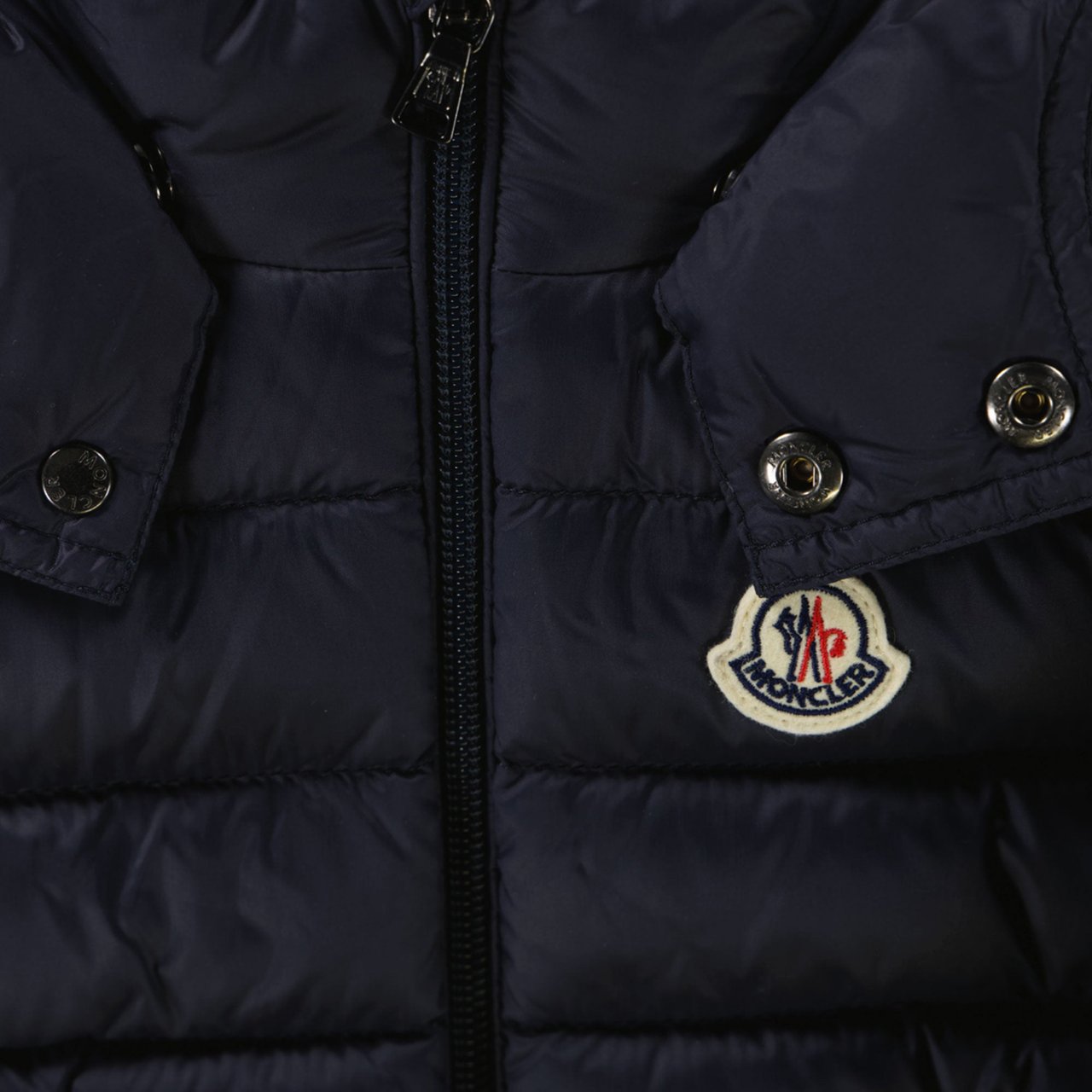 Moncler Moncler Jules Baby Jongens Winterjas In Navy Blauw