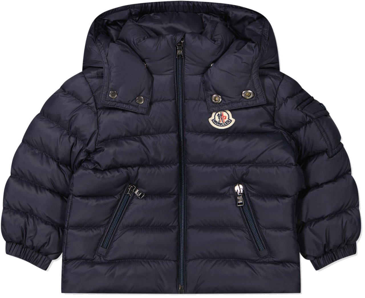 Moncler Moncler Jules Baby Jongens Winterjas In Navy Blauw