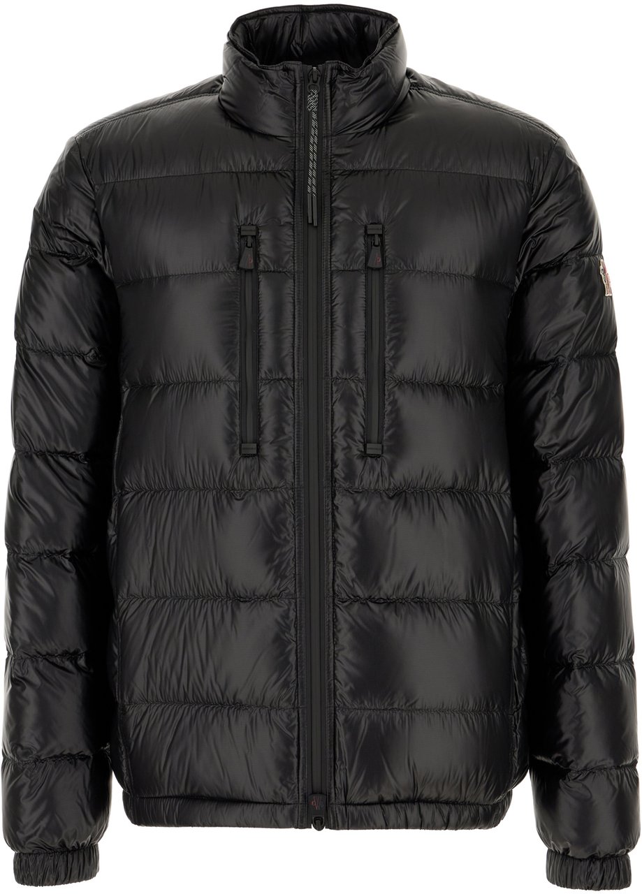 Moncler Moncler Grenoble Black nylon Orres down jacket Zwart