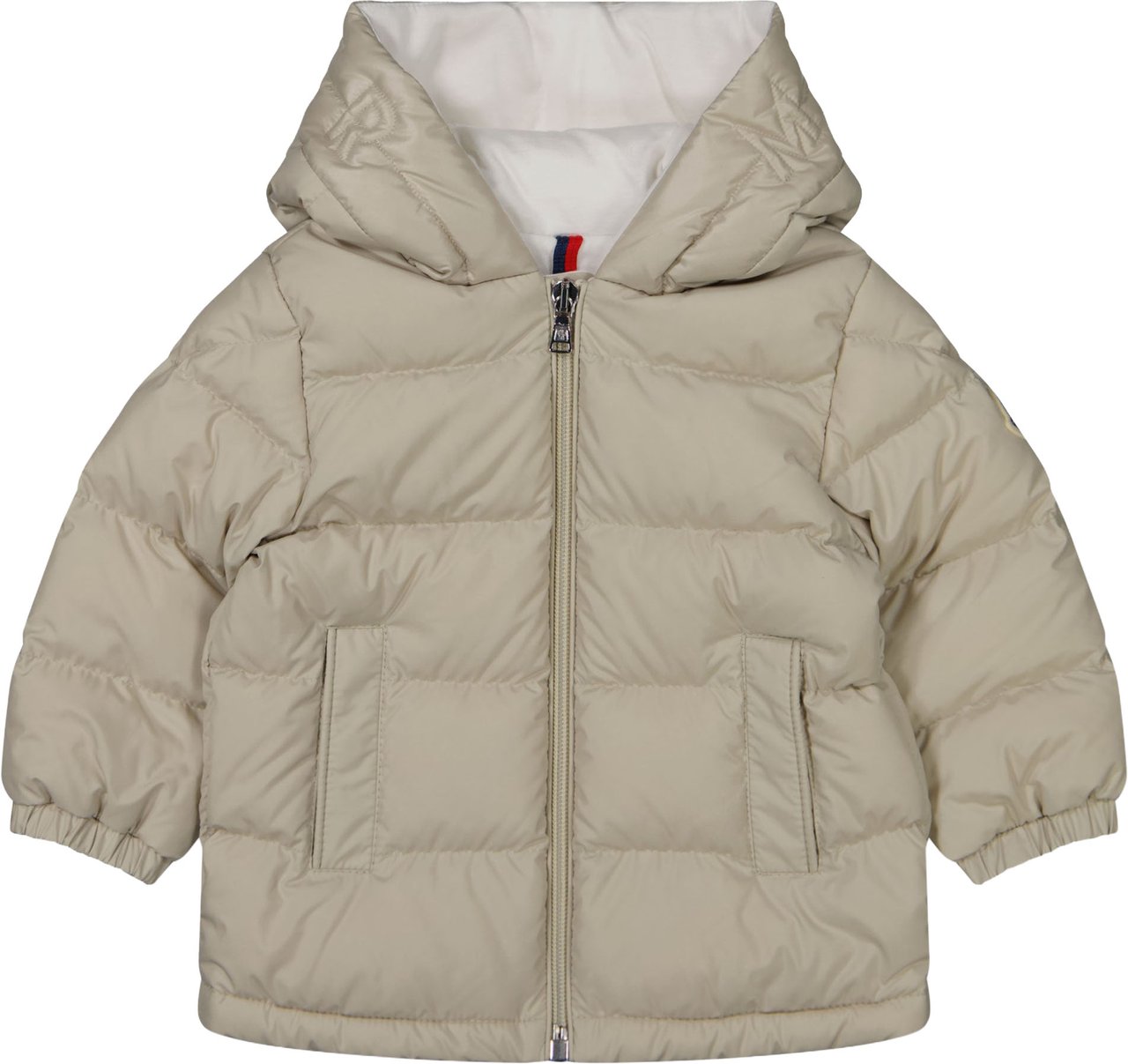 Moncler Moncler Najan Baby Jongens Winterjas In Beige Beige