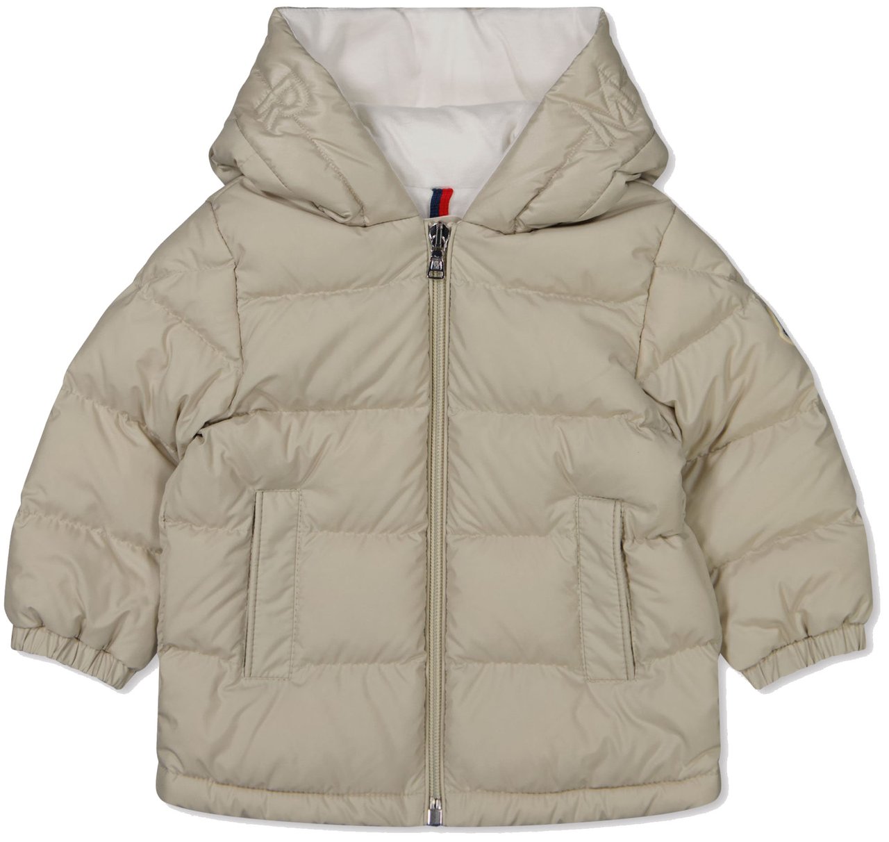 Moncler Moncler Najan Baby Jongens Winterjas In Beige Beige