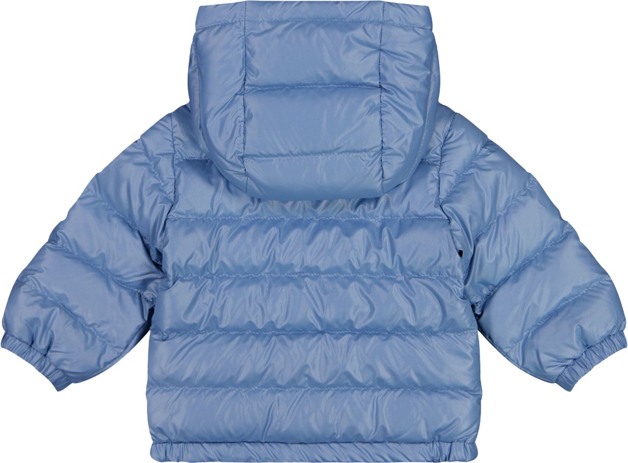 Moncler Icarus Baby Jongens Winterjas In Licht Blauw Blauw