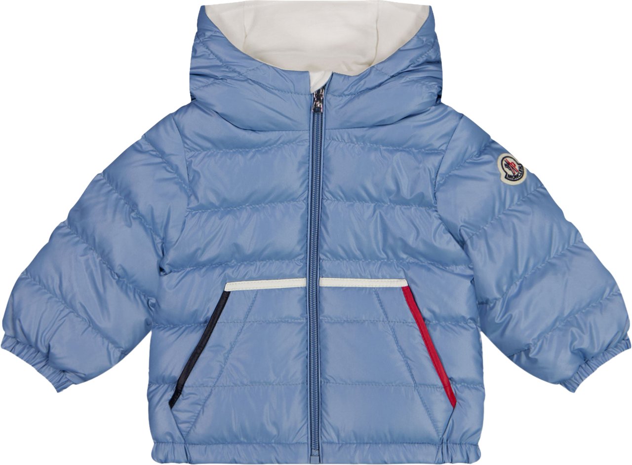 Moncler Icarus Baby Jongens Winterjas In Licht Blauw Blauw