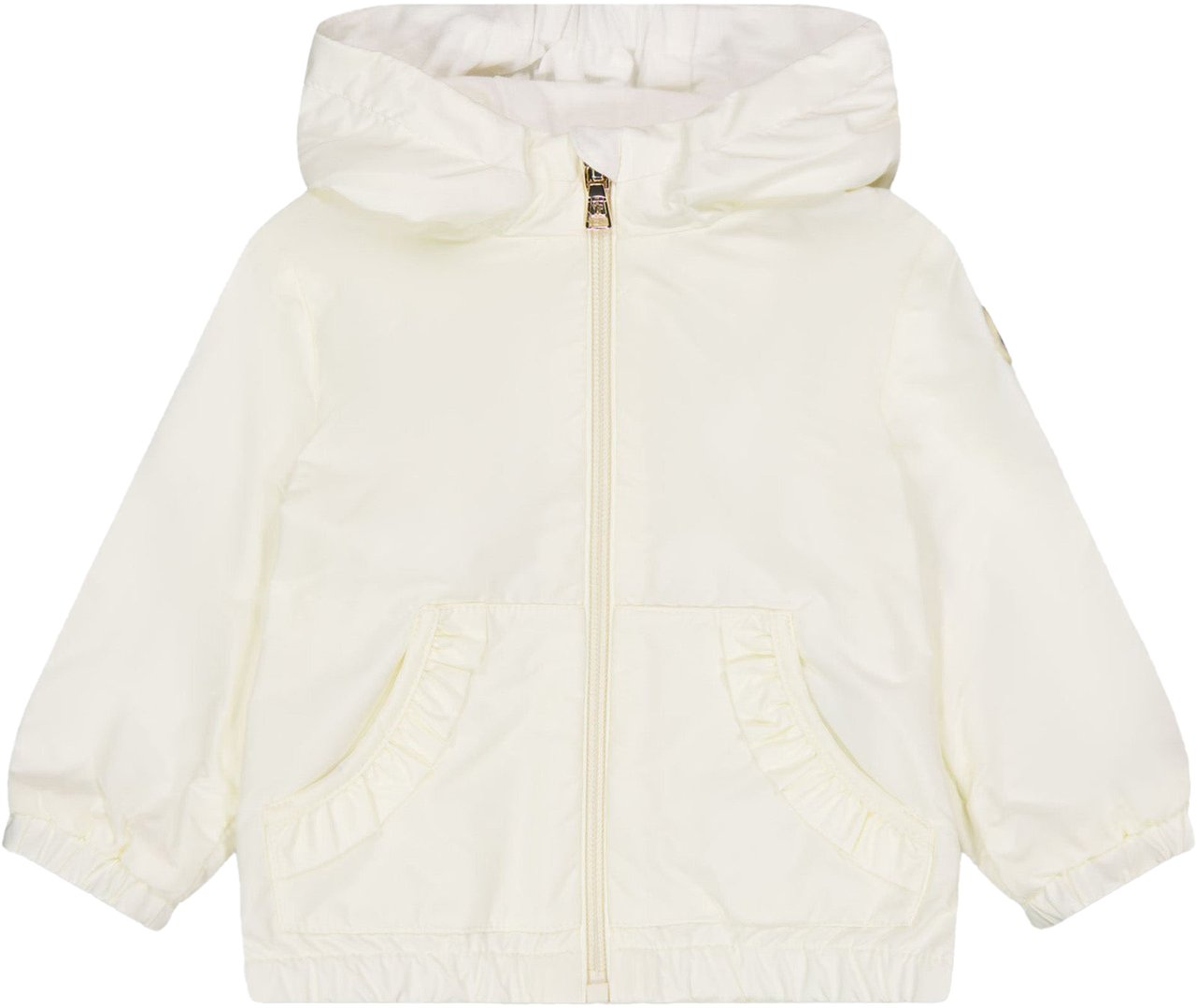 Moncler Nigar Baby Meisjes Zomerjas In Off White Wit