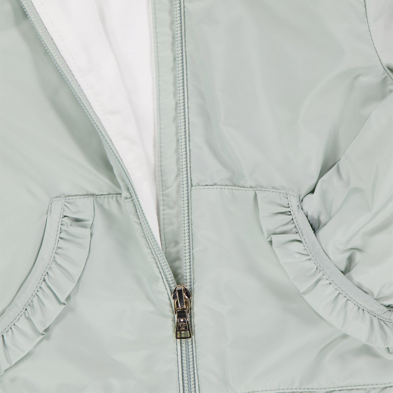 Moncler Moncler Nigar Baby Meisjes Zomerjas In Licht Groen Groen