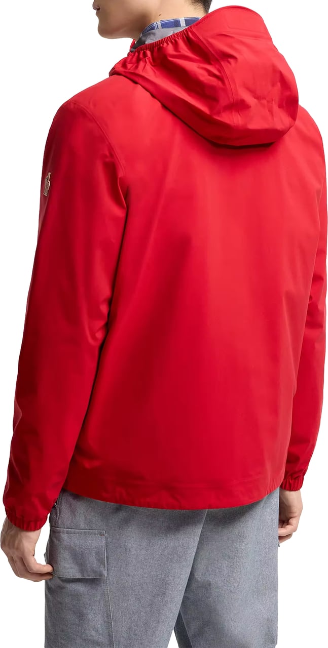 Moncler Red Shipton Hooded Casual Jacket Rood