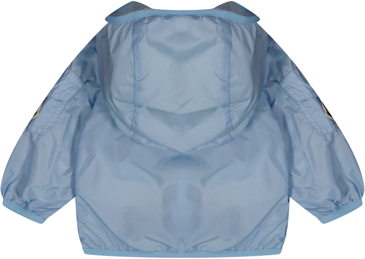 Moncler Moncler Songu Baby Jongens Zomerjas In Licht Blauw Blauw