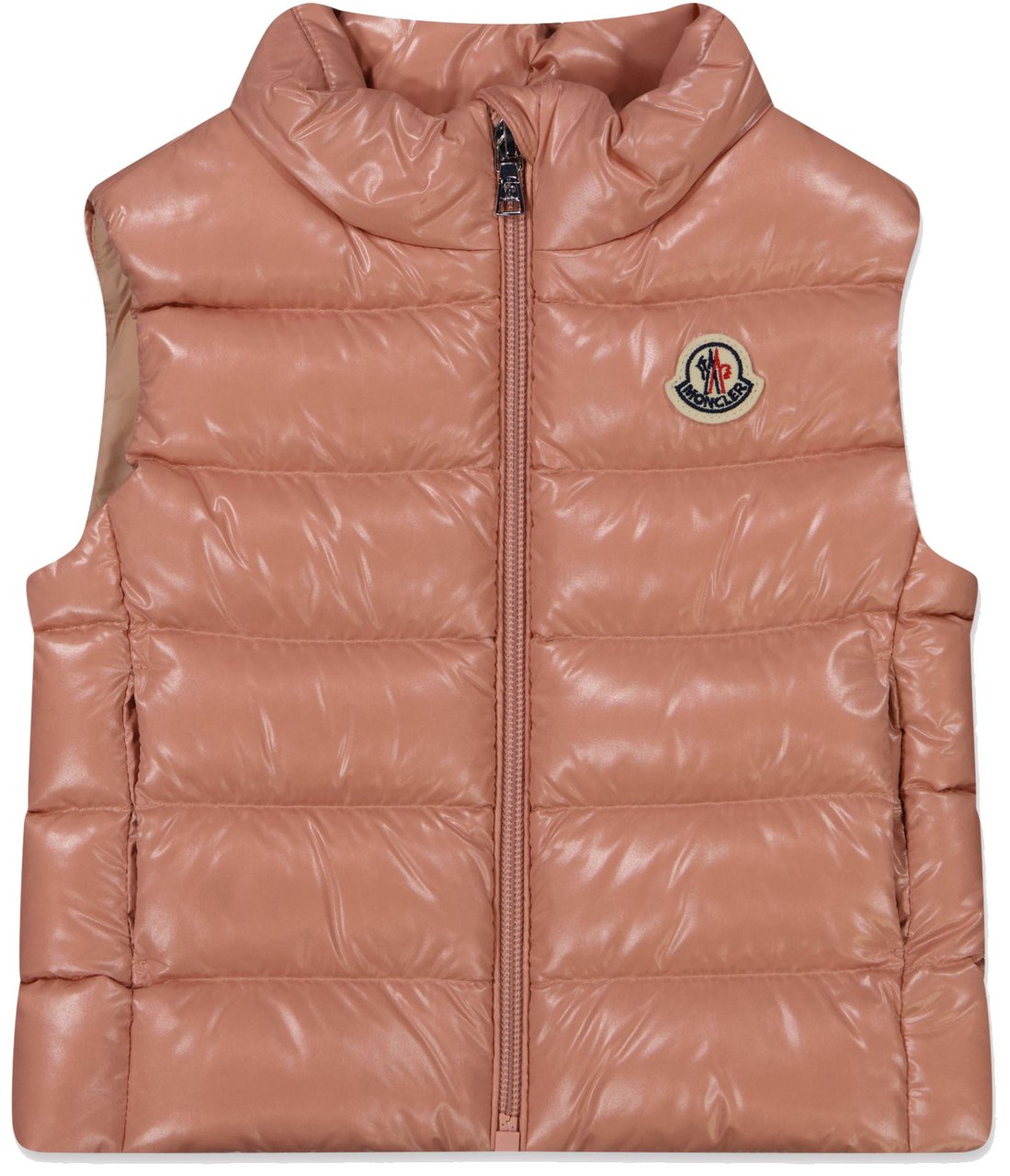 Moncler Moncler Ghany Baby Meisjes Bodywarmer In Oud Roze Roze