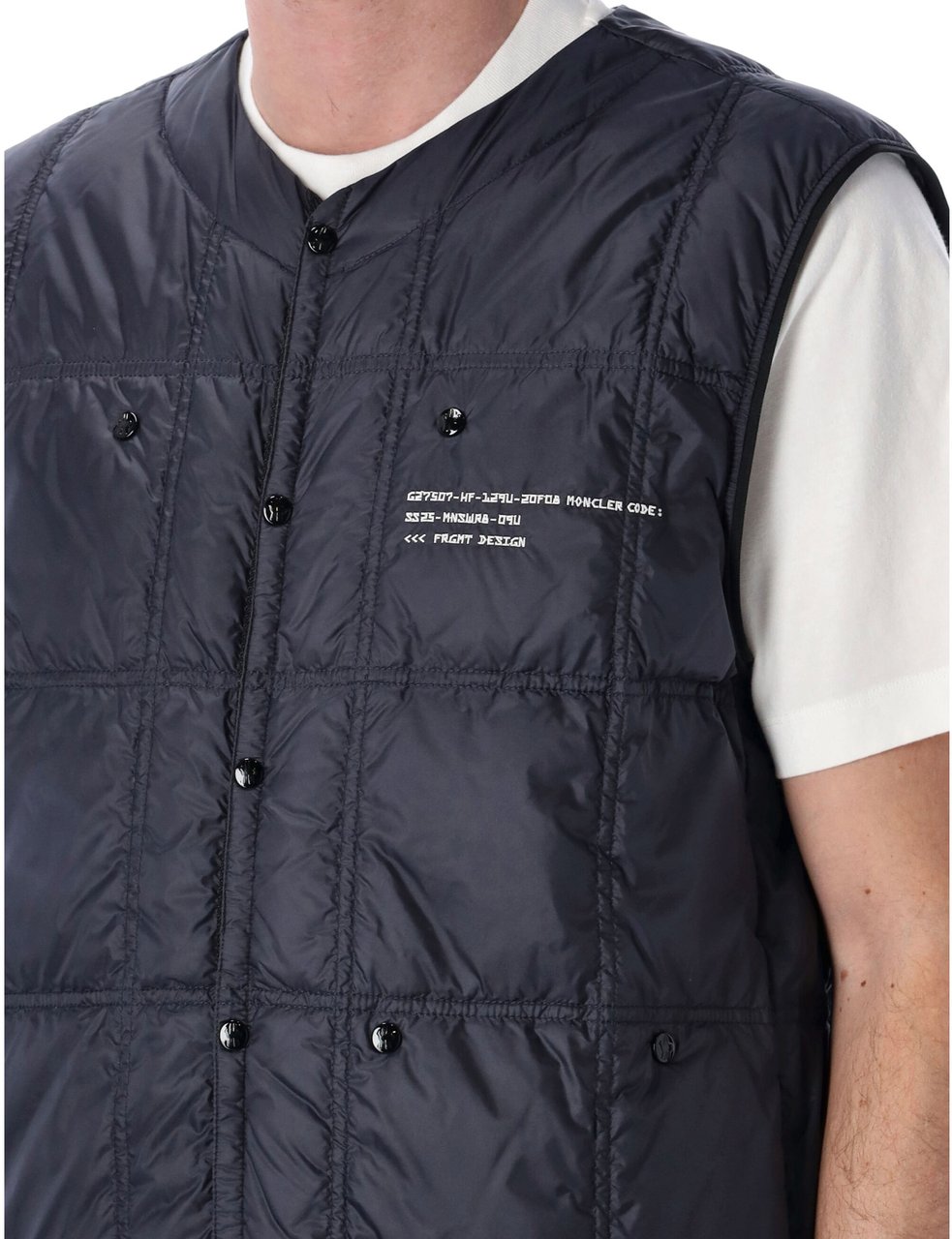 Moncler Genius X Frgmt Vaile Down Vest Jacket Blauw