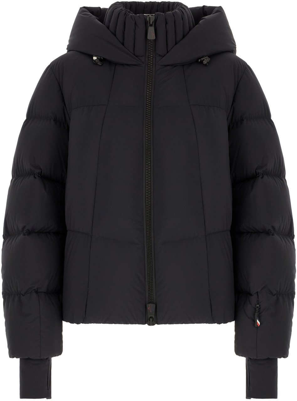 Moncler Moncler Grenoble Black polyester Bonnieure padded jacket Zwart