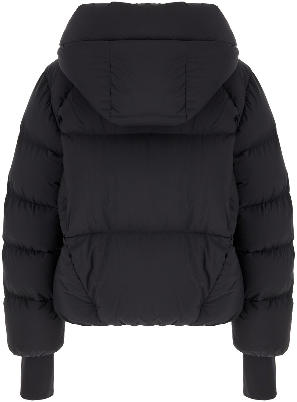 Moncler Moncler Grenoble Black polyester Bonnieure padded jacket Zwart