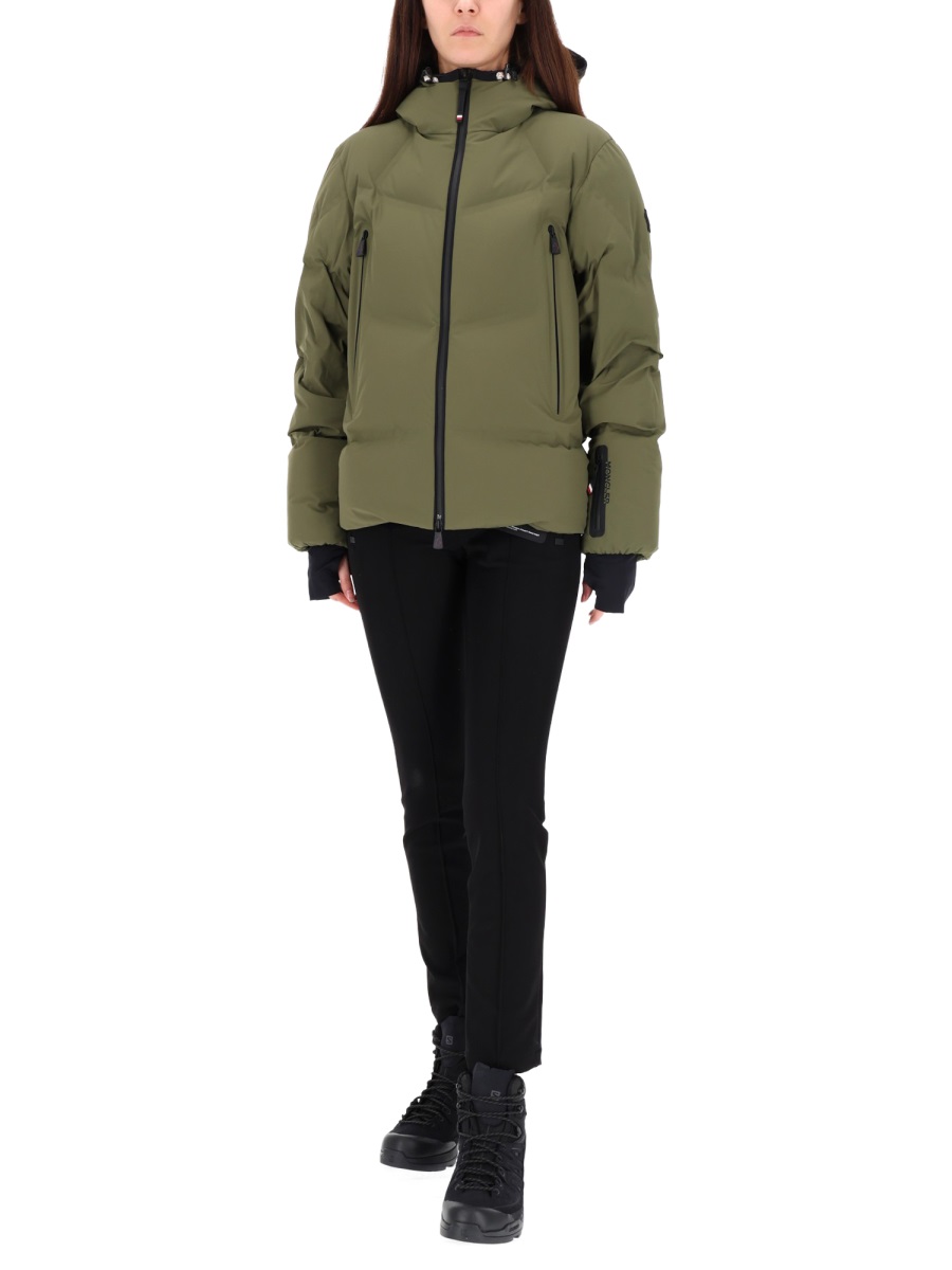 Moncler Polyamide-Blend Angren Quilted Ski Jacket Grijs
