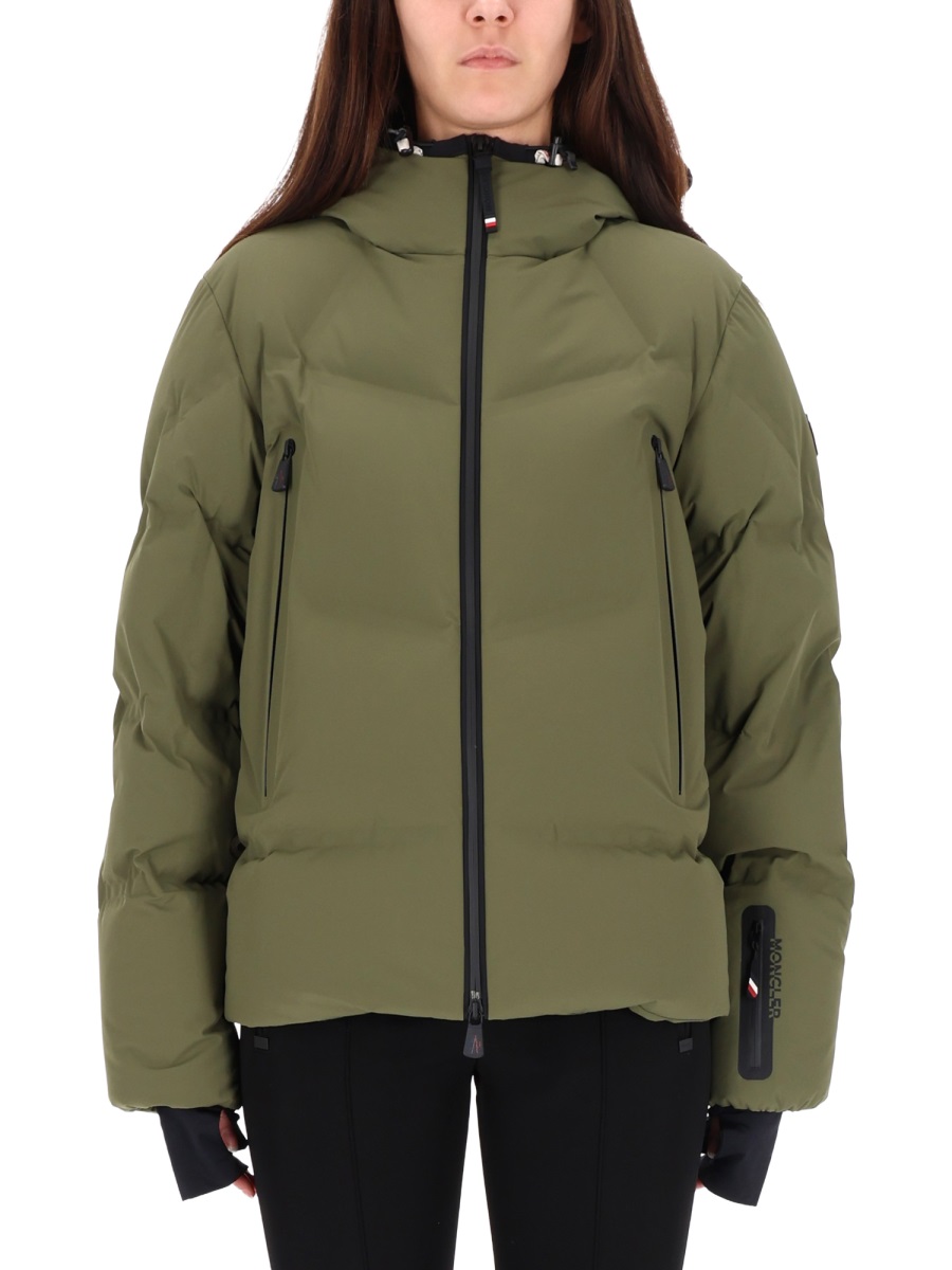 Moncler Polyamide-Blend Angren Quilted Ski Jacket Grijs