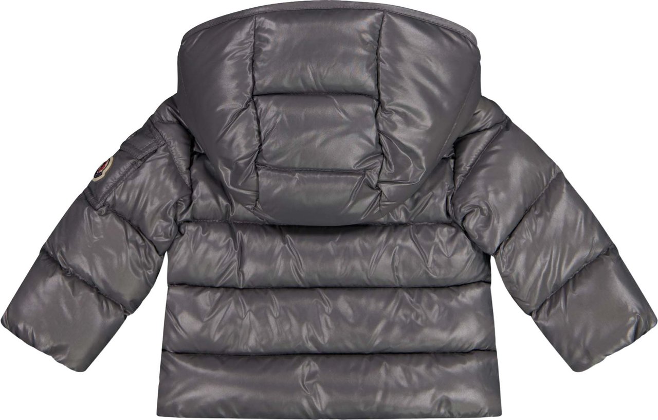 Moncler Maya Baby Jongens Winterjas In Grijs Grijs