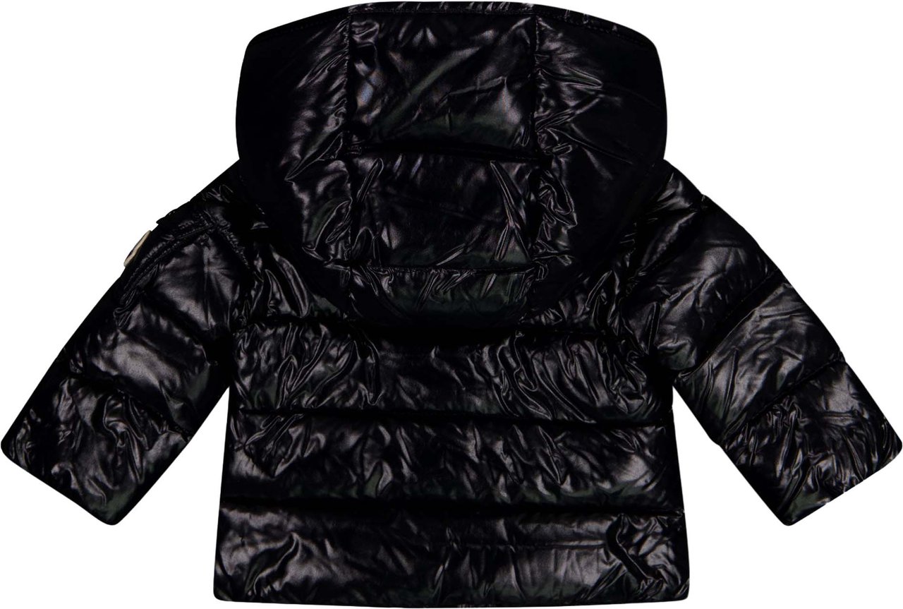 Moncler Maya Baby Jongens Winterjas In Zwart Zwart