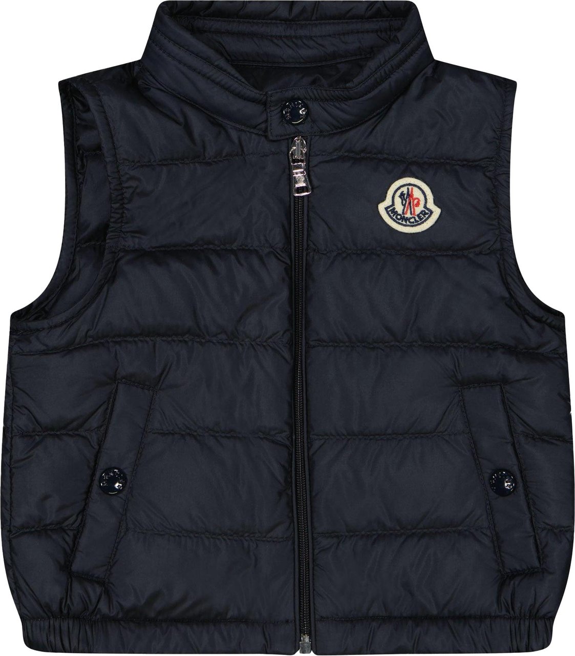 Moncler Moncler New Amaury Baby Jongens Bodywarmer In Navy Blauw