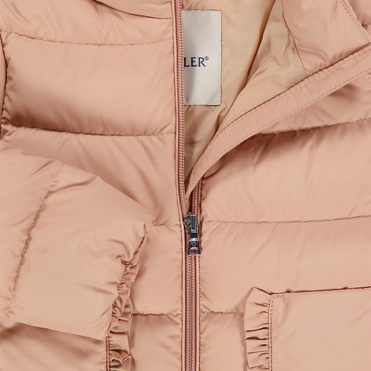 Moncler Moncler Onica Baby Meisjes Winterjas In Licht Roze Roze