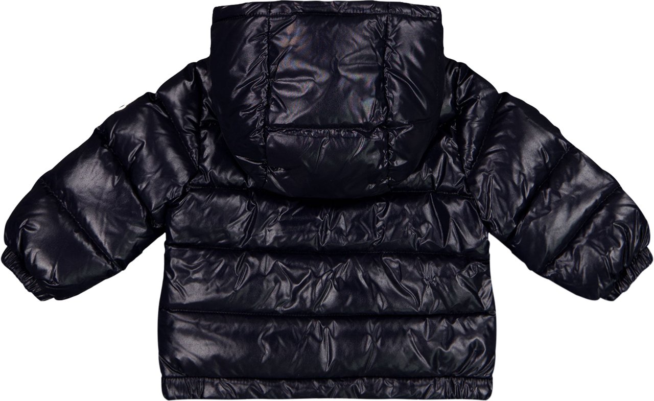 Moncler New Aubert Baby Jongens Winterjas In Navy Blauw