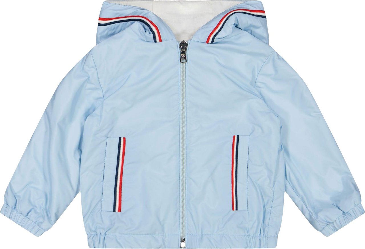 Moncler Moncler Granduc Baby Jongens Zomerjas In Licht Blauw Blauw