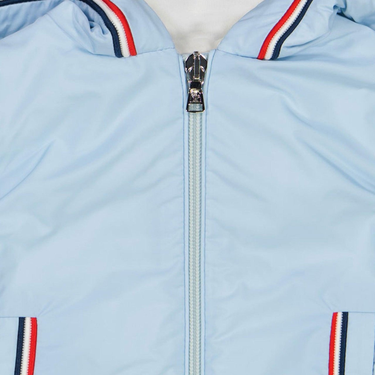 Moncler Moncler Granduc Baby Jongens Zomerjas In Licht Blauw Blauw