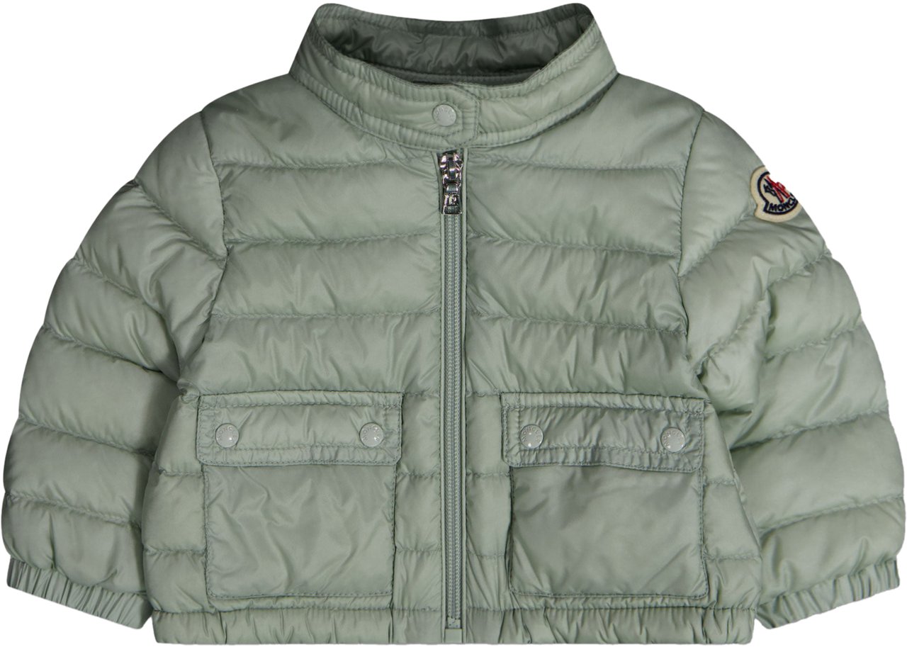 Moncler Moncler Lans Baby Meisjes Tussenjas In Licht Groen Groen
