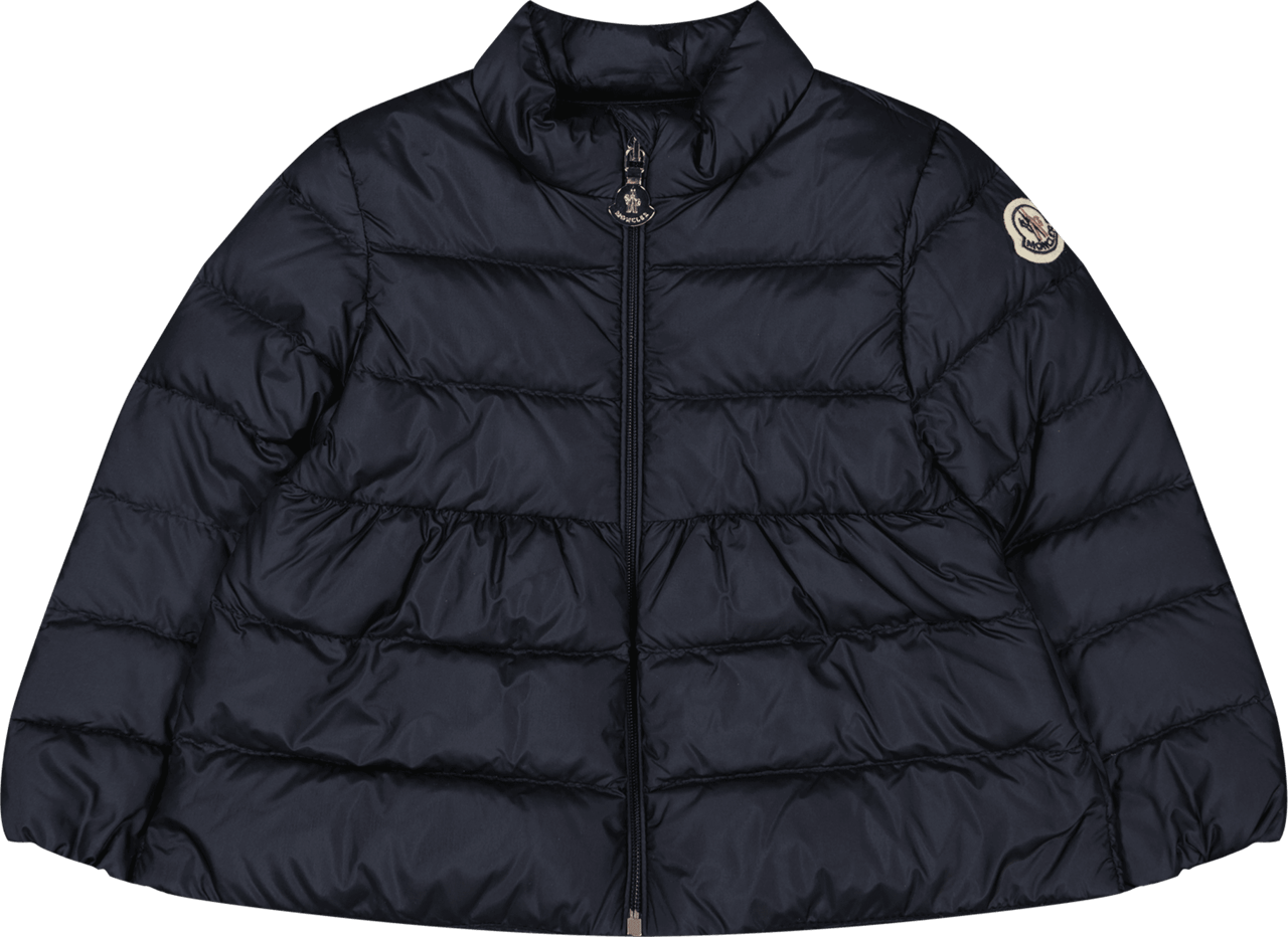 Moncler Moncler Baby Meisjes Jas Navy Blauw