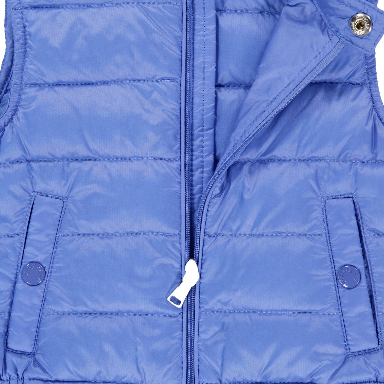Moncler New Amaury Baby Jongens Bodywarmer In Licht Blauw Blauw