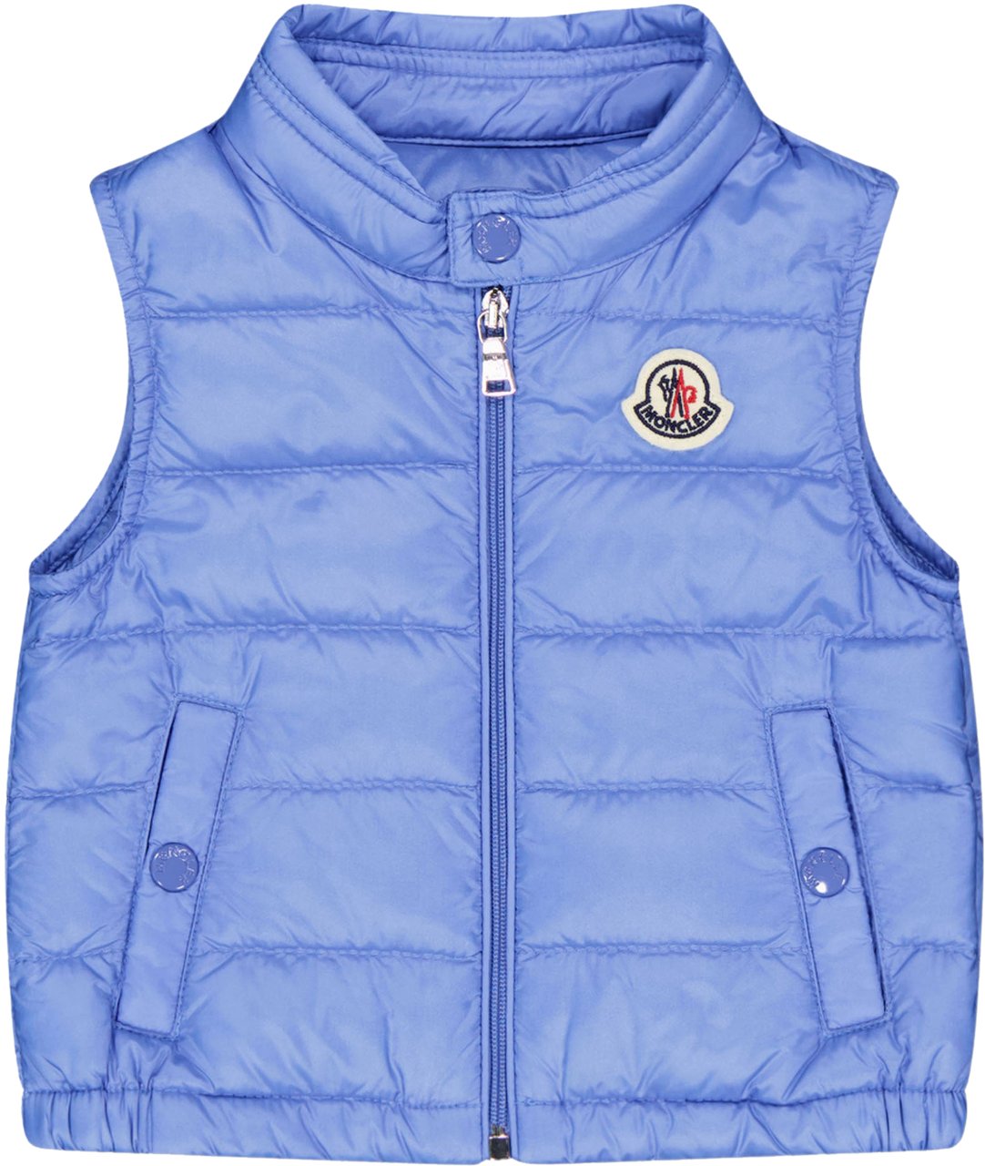 Moncler New Amaury Baby Jongens Bodywarmer In Licht Blauw Blauw