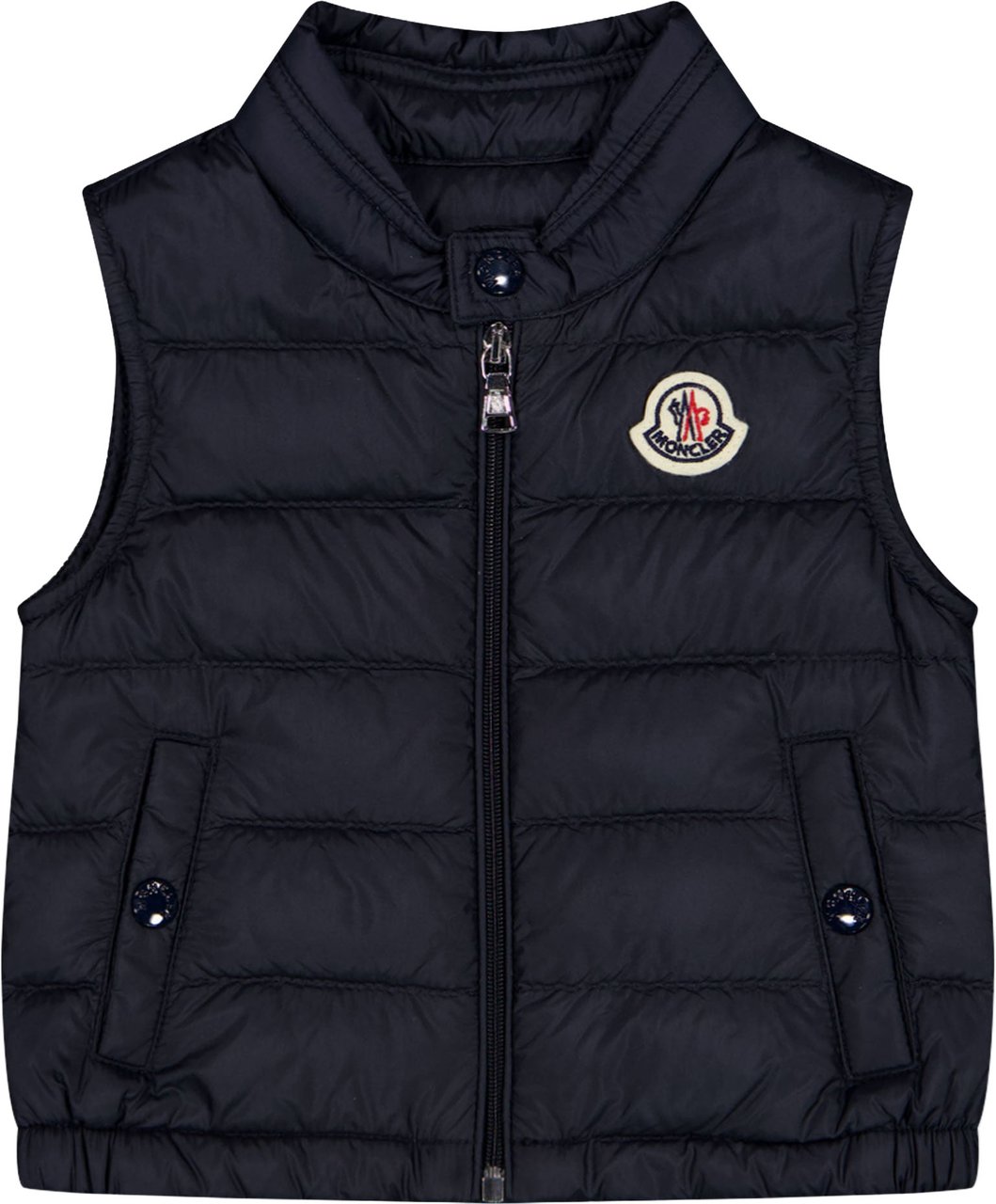 Moncler New Amaury Baby Jongens Bodywarmer In Navy Blauw