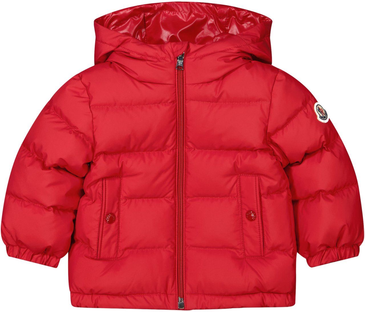 Moncler Moncler Taidu Baby Jongens Winterjas In Rood Rood