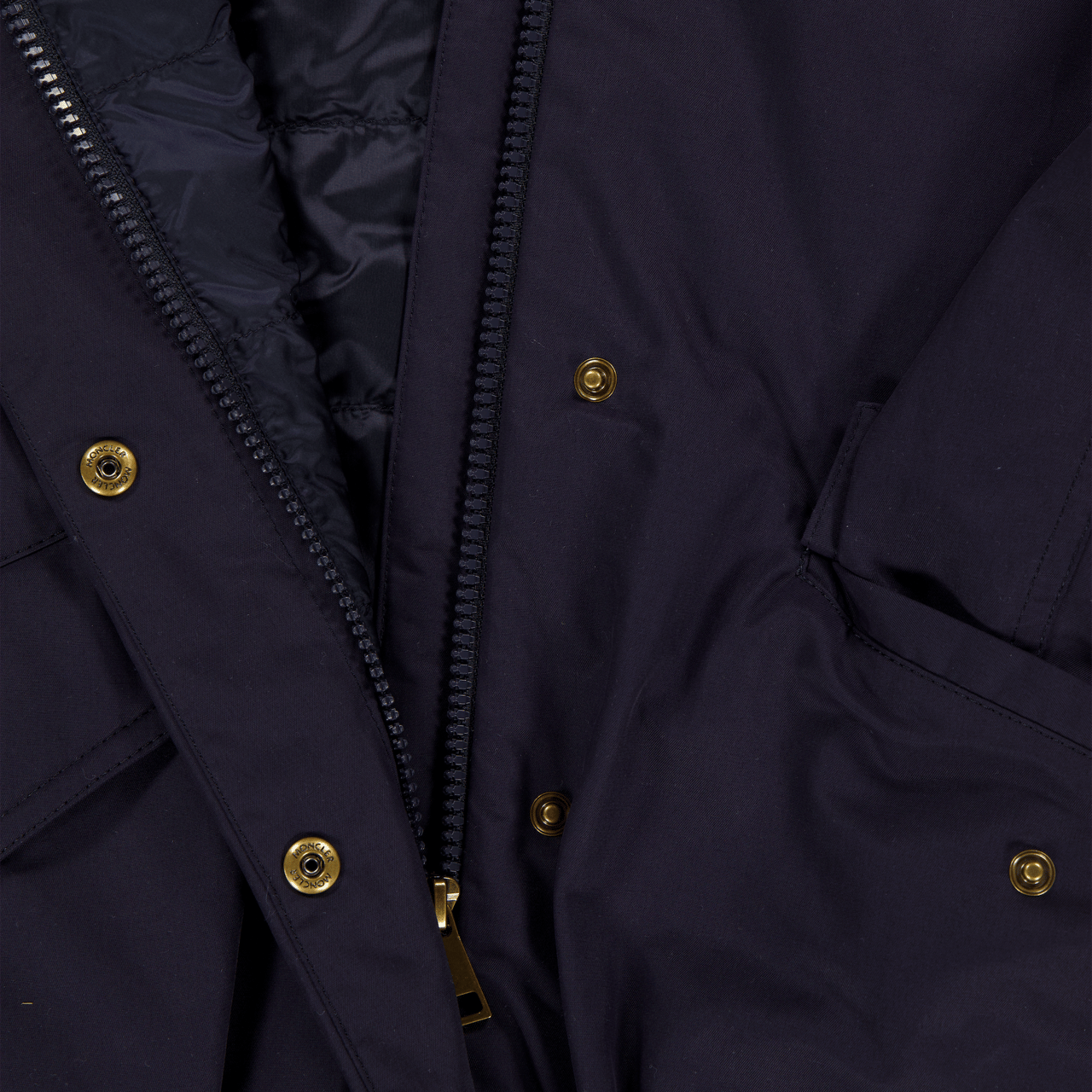 Moncler Moncler Eucalyptus Kinder Meisjes Zomerjas In Navy Blauw