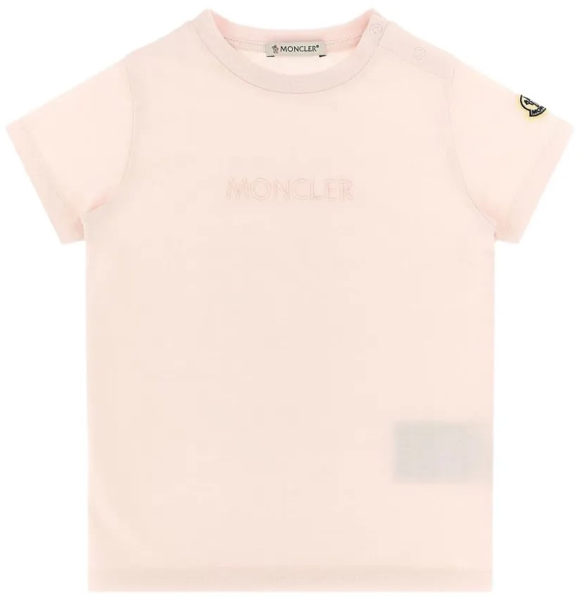 Moncler Baby Meisjes T-Shirt In Licht Roze Roze