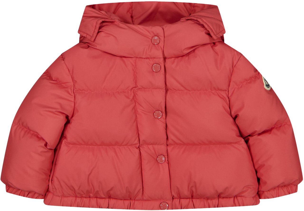 Moncler Moncler Laurie Baby Meisjes Winterjas In Donker Roze Roze