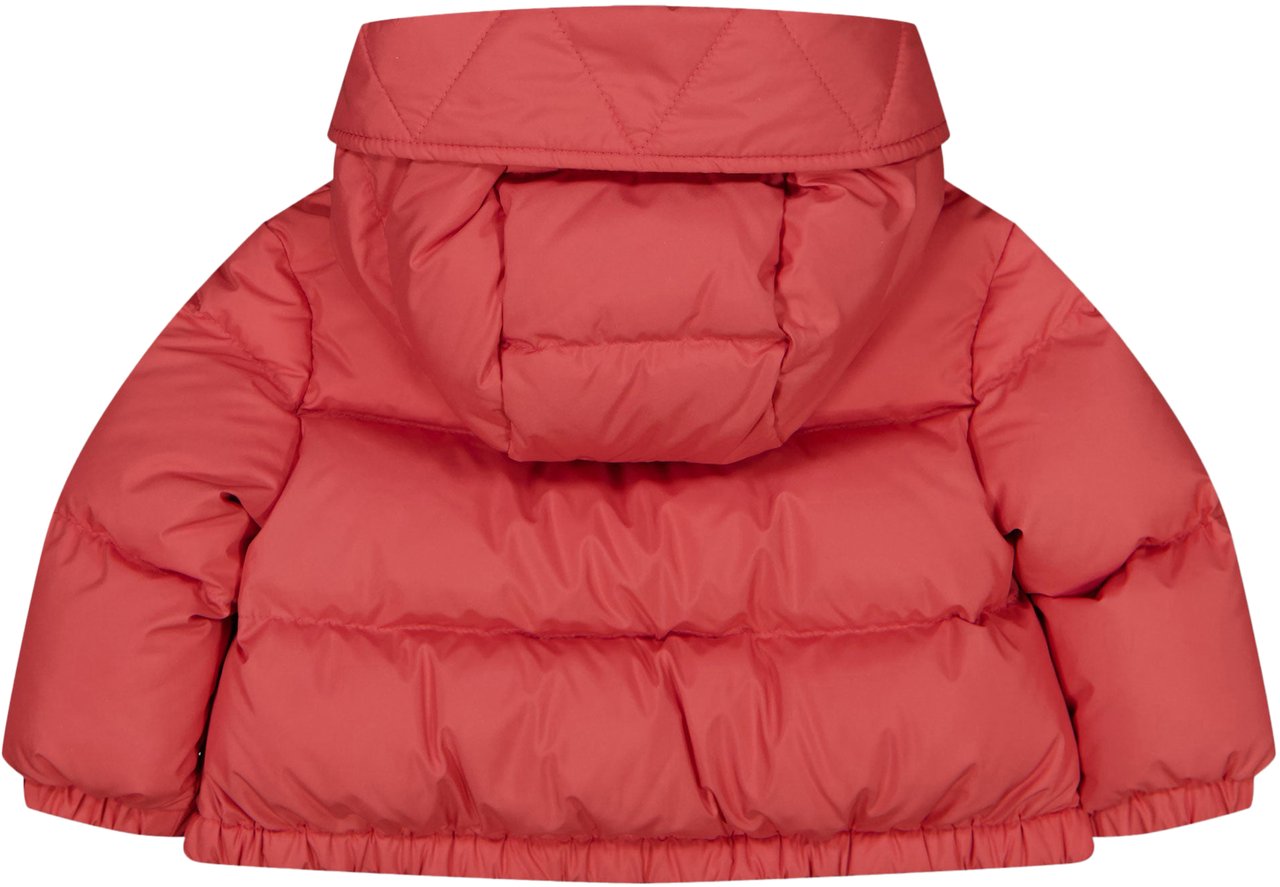 Moncler Moncler Laurie Baby Meisjes Winterjas In Donker Roze Roze