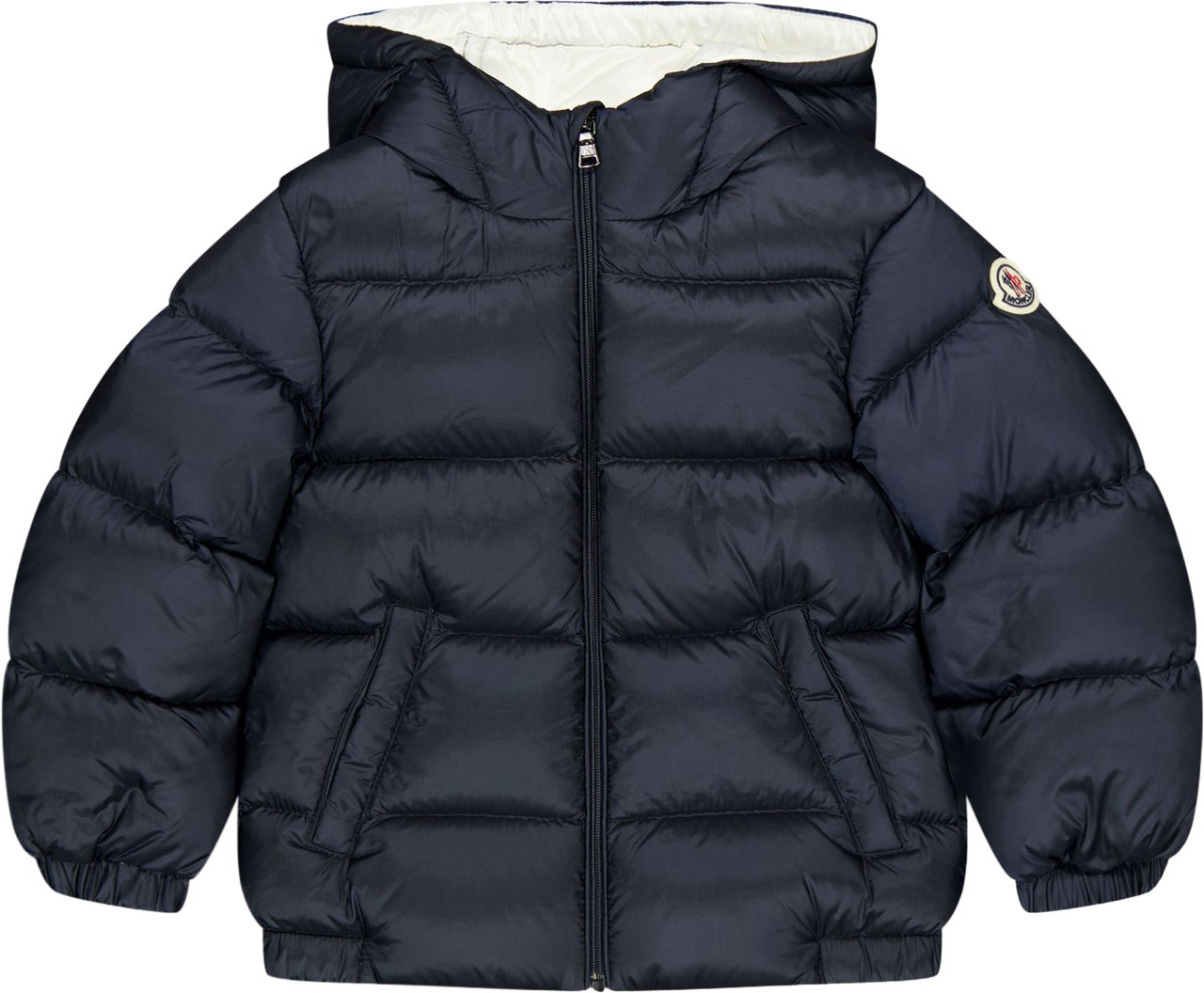 Moncler New Macaire Baby Jongens Winterjas In Zwart Zwart