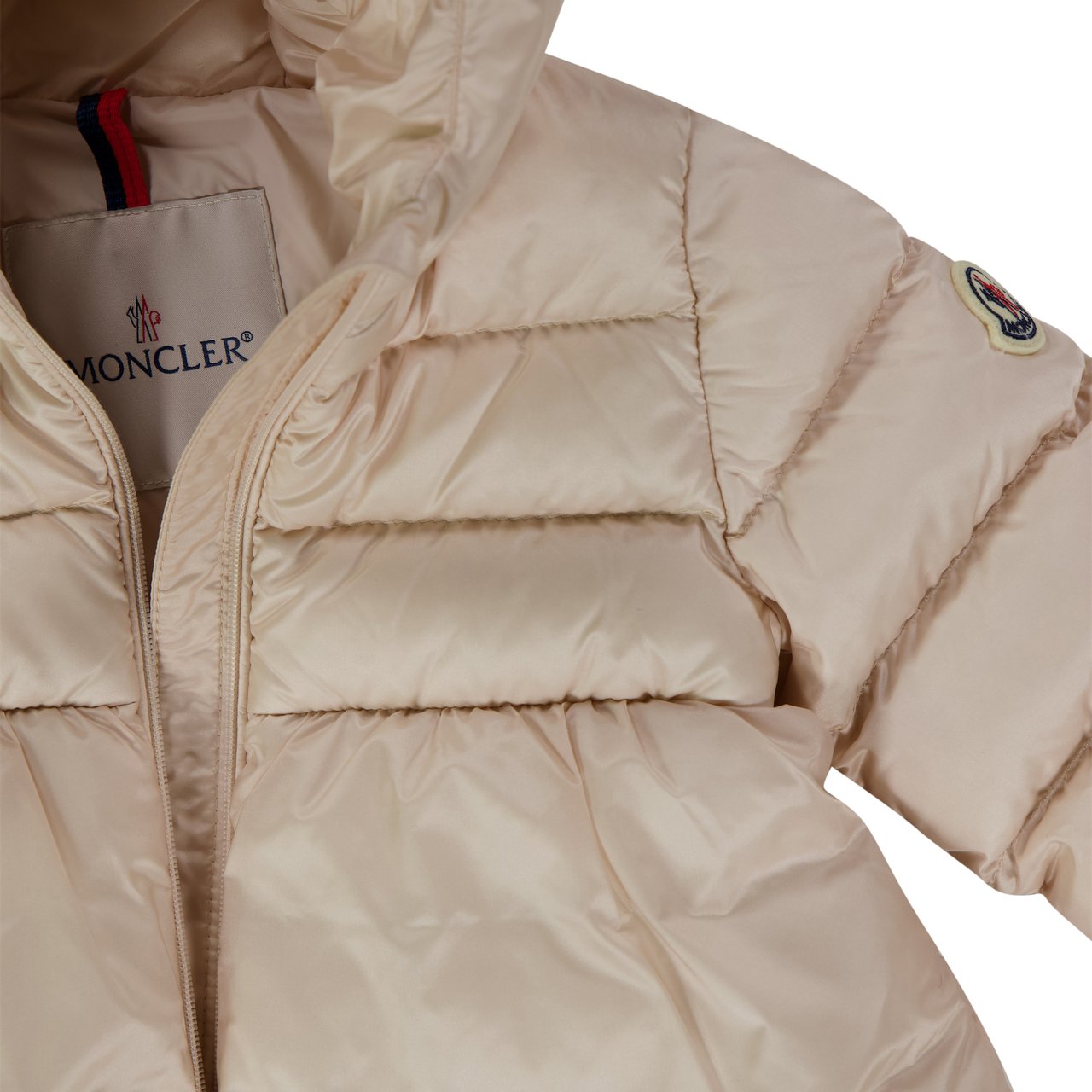 Moncler Moncler Odile Baby Meisjes Winterjas In Licht Roze Roze