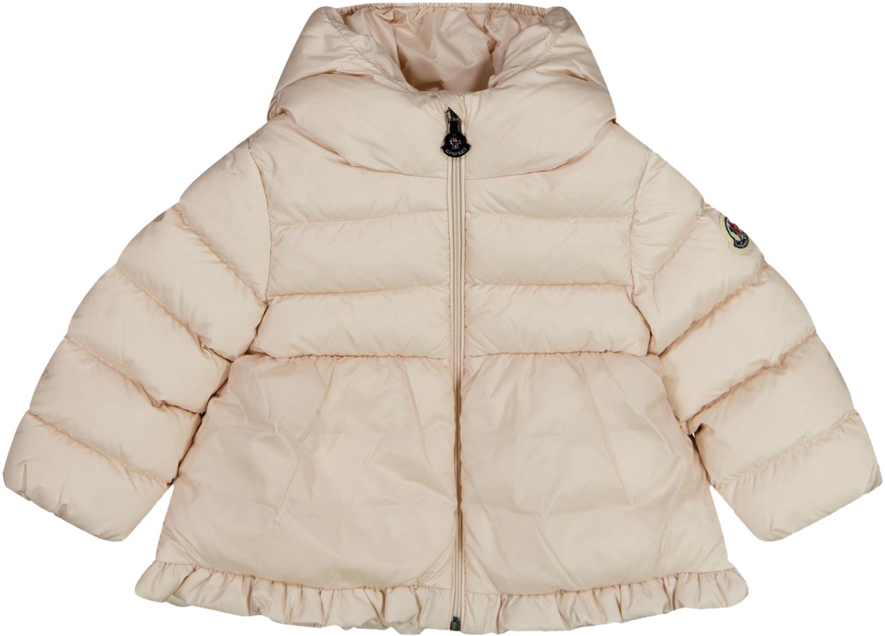 Moncler Moncler Odile Baby Meisjes Winterjas In Licht Roze Roze