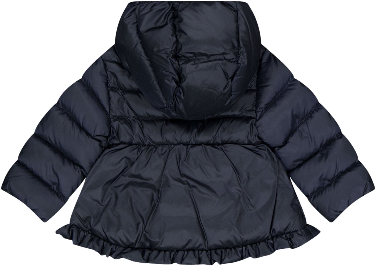 Moncler Moncler Odile Baby Meisjes Winterjas In Navy Blauw