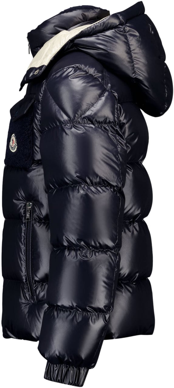 Moncler Moncler Yule Kinder Jongens Winterjas In Navy Blauw
