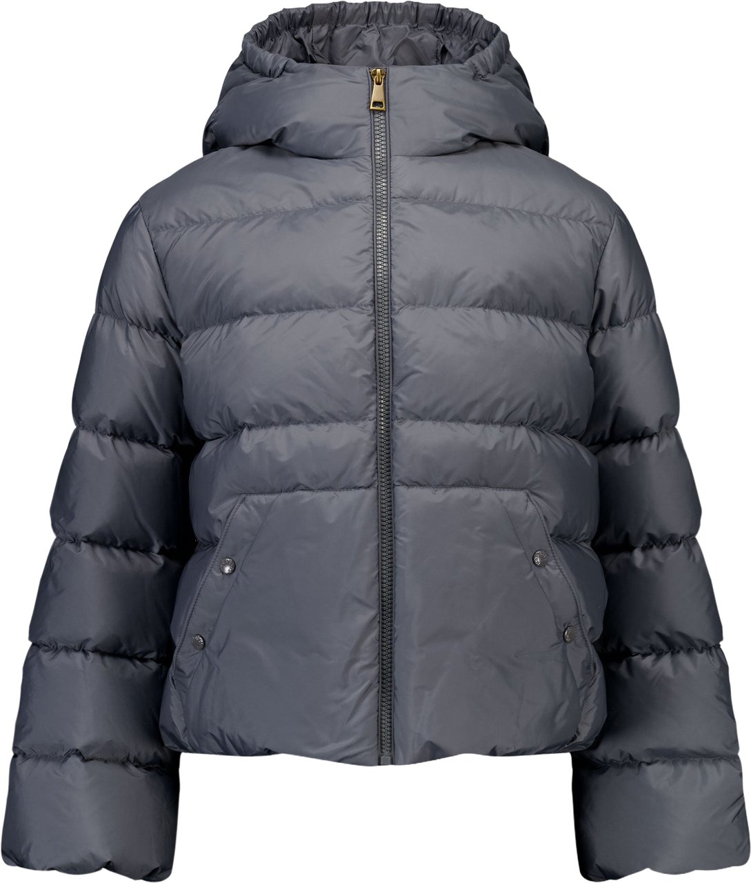 Moncler Xhante Kinder Meisjes Winterjas In Antraciet Zwart