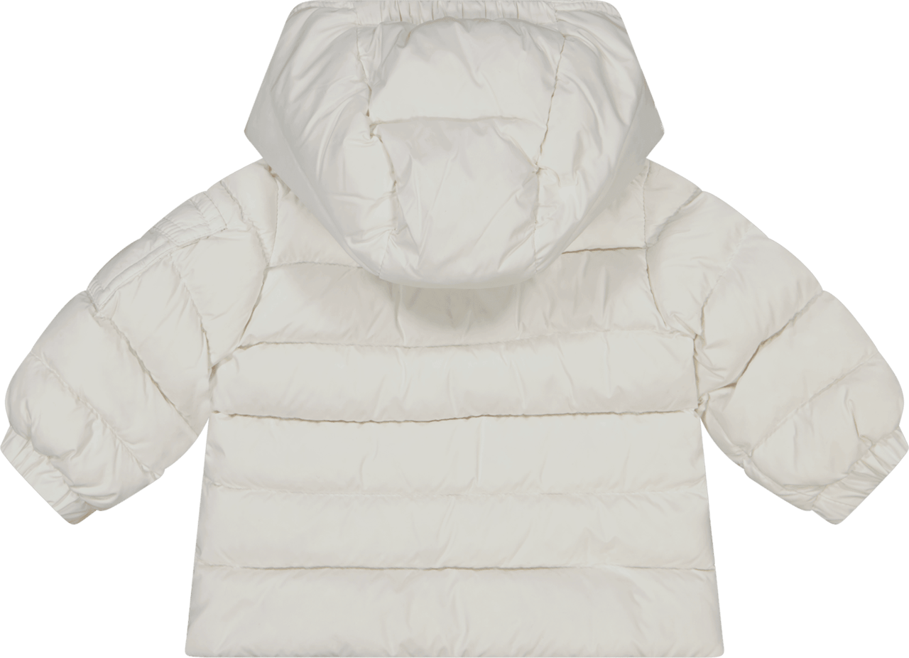 Moncler Moncler Baby Unisex Jas Wit Wit
