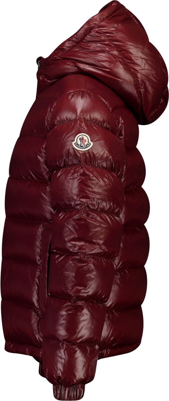 Moncler New Aubert Kinder Jongens Winterjas In Bordeaux Rood