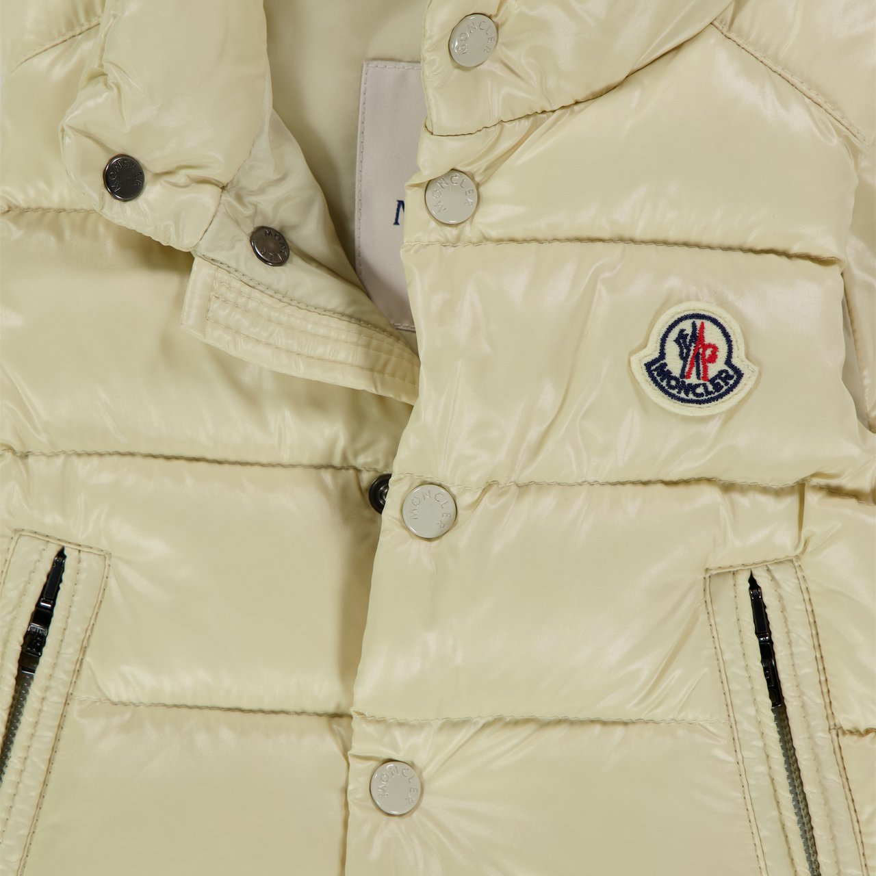 Moncler Bernard Baby Jongens Bodywarmer In Licht Beige Beige